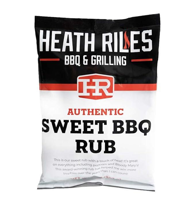 Heath Riles BBQ Rub - Sweet Seasoning, Champion Pitmaster Recipe, Legendary Rubs For Smoking & Grilling, 70+ BBQ Championships, 2 lb./32 oz.