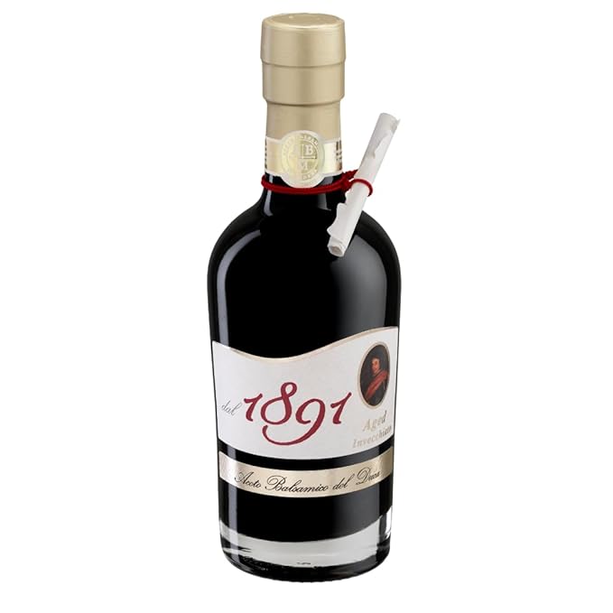 ACETO BALSAMICO DI MODENA DEL DUCA Since 1891 AGED Italian Balsamic Vinegar, IGP certified, Imported from Italy, 8.4fl oz (250ml) bottle - Pack of 1