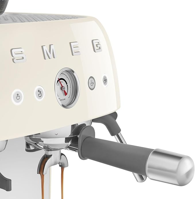 Smeg Semi-Automatic Espresso Machine (Cream)