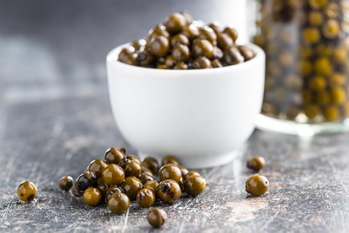 Sanniti Peppercorns in Brine | Imported from Spain | Great for Sauces, Soups, Meats and Light Dishes, 3.9 oz (Pack of 2) (Green)