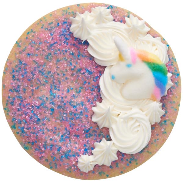 Rainbow Party - Unicorn, Rainbow, Lightening Bolt, Ice Cream Cone, and Donut Edible Sugar Cake Toppers, 12 Count