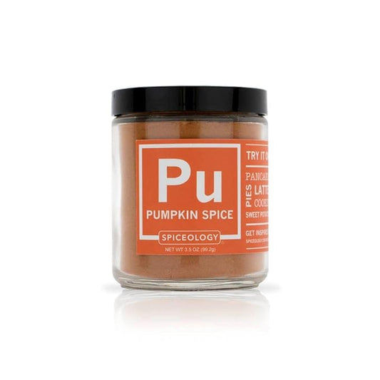 Spiceology- Pumpkin Spice - Pumpkin Pie Spice Blend - Fall Seasoning Containing Ground Cinnamon, Nutmeg, Ginger, Cloves and Allspice - Use On: Pancakes, Lattes, Cookies, Pies, Desserts or Sweet Potatoes - 3.5 oz