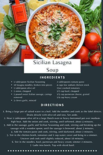 Sicilian- 1.5 oz. Cube (pack of 2) - Classic Bold Southern Italian Flavor - Use in red sauce, chicken, pizza, pasta, soup, salad and grilled fish.