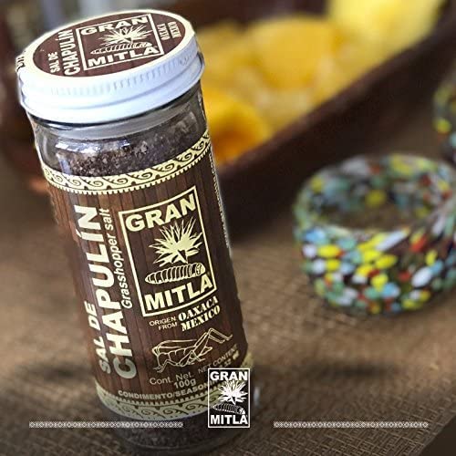 Gran Mitla Mezcal Gift Set : Agave Worm Salt and Grasshopper Salt with 2 mezcal glasses