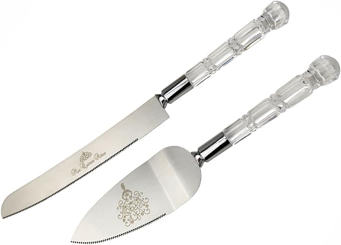 GIFTS INFINITY Personalized Mis Quince Anos Cake Knife and Server Set Valentine's Day Gift (CK-1SL)
