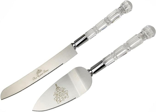 GIFTS INFINITY Personalized Mis Quince Anos Cake Knife and Server Set Valentine's Day Gift (CK-1SL)