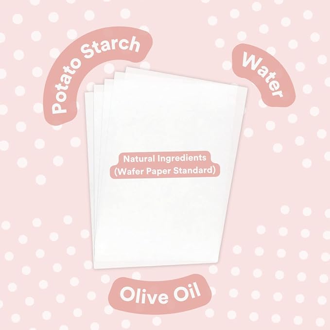 Printable Edible Wafer Paper Sheets from paper2eat (Standard (0.30 mm - 100 sheets))