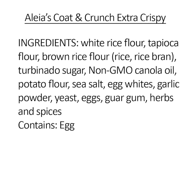 Aleia?셲 Gluten Free Coating & Breadcrumb Mix ??Assorted 2 Pack ??Includes Italian Bread Crumbs (13oz) & Extra Crispy Coating (4.5oz) ??Ideal for Meat, Seafood & Veggies ??Non-GMO, Dairy Free, Low Sodium, Kosher