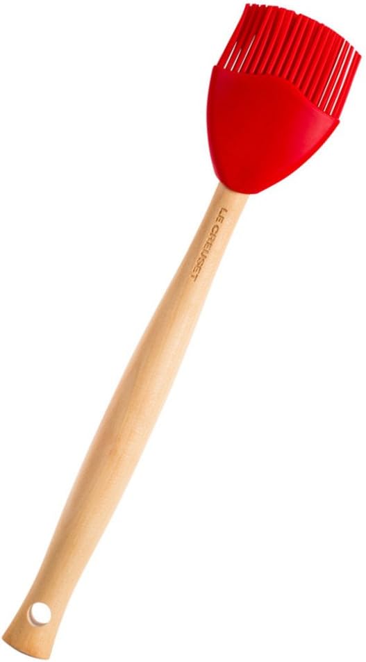 Le Creuset Silicone Craft Series Basting Brush, 10 1/2" x 2 1/8", Cerise