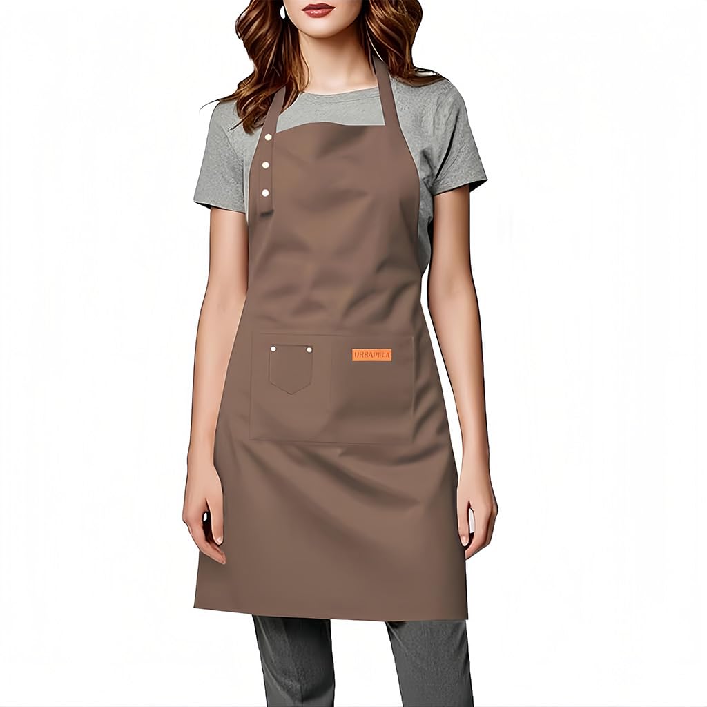 ursapela Kitchen Cooking Apron for Women Men Water-Resistant Artist Barista Baking Craft Catering