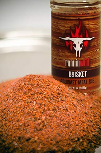 Gourmet Brisket Seasoning | Brisket Rub for Smoker or Grill | No Artificial Flavors | No MSG added | Runnin??Wild Foods, 6.4 ounces