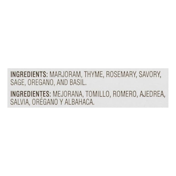 McCormick Culinary Italian Seasoning, 6.25 oz - One 6.25 Ounce Container of Italian Seasoning Blend for Mediterranean Cuisine, Perfect for Pasta Sauces, Meatballs, Pizza, Soups, Chicken and More