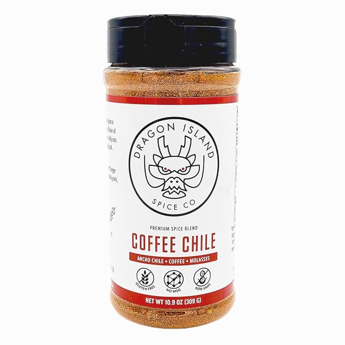 Dragon Island Spice - Coffee Chile Seasoning | Cowboy Rub - Burger & Grilling Blend, Molasses Spice