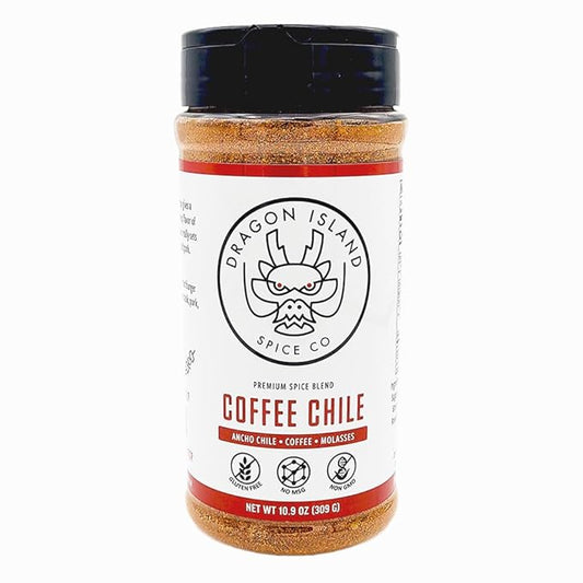 Dragon Island Spice - Coffee Chile Seasoning | Cowboy Rub - Burger & Grilling Blend, Molasses Spice