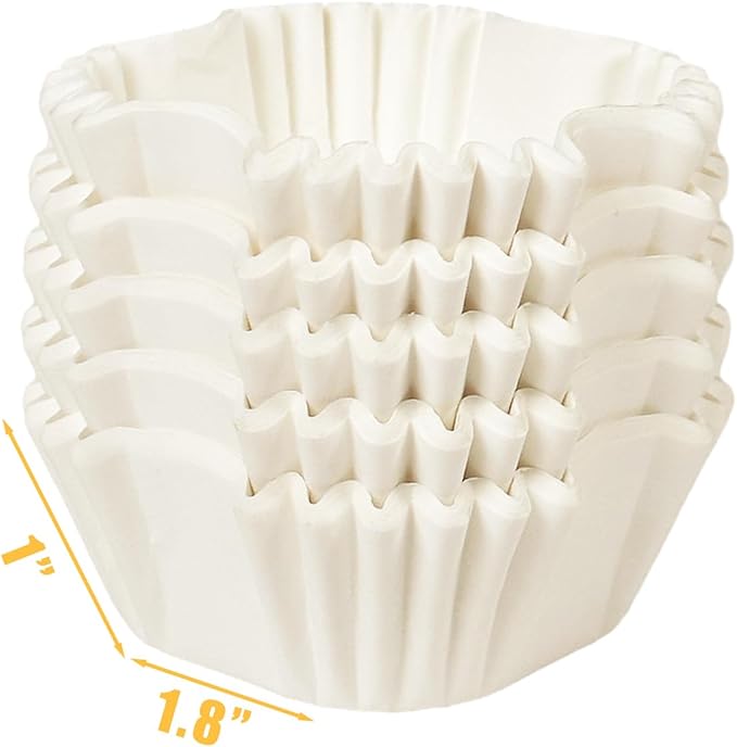 qiqee 500pcs White Square Cupcake Liners Muffin Linner No Smell, Food Grade Baking Cups竊늆tandard Sizeç«?,<div>