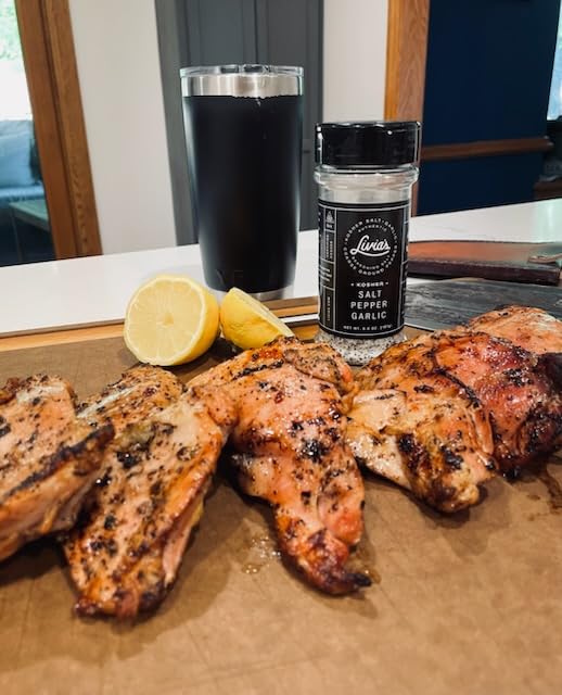 Livia's Salt Pepper Garlic Seasoning | Unlocks & Elevates Flavors of Steak, Chicken, Burgers & More