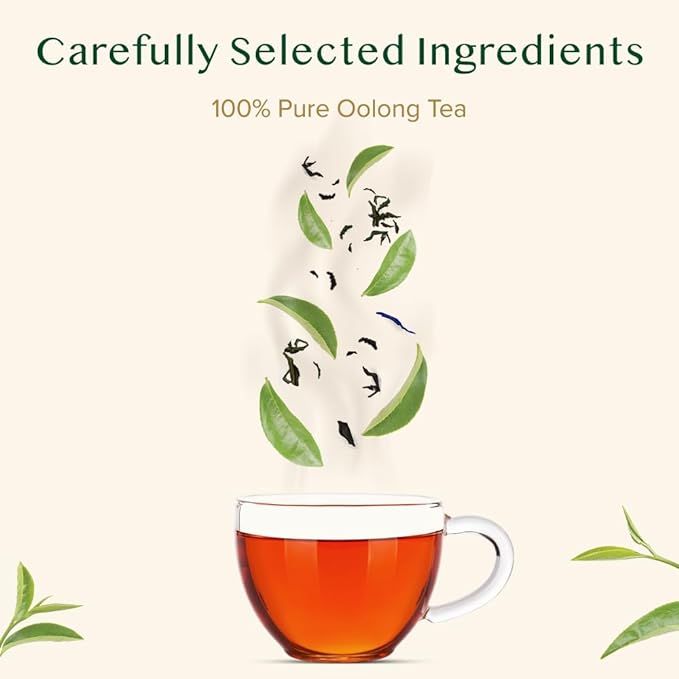 VAHDAM, High Mountain Oolong Tea Leaves From Himalayas (50+ Cups, 3.53oz) Strong & Robust Oolong Tea | High Elevation Grown | Vacuum Sealed | Brew Hot, Iced, Kombucha Tea | Loose Leaf Tea