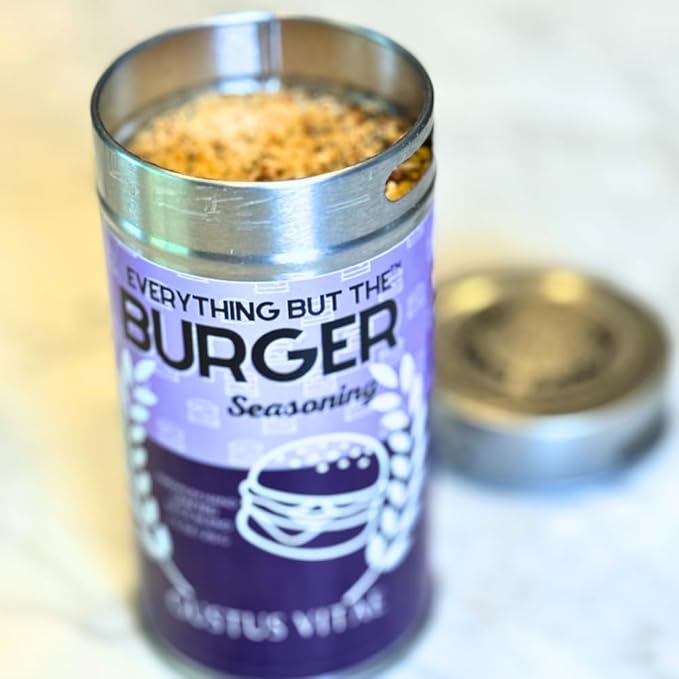 Everything But The Burger Seasoning | Gourmet Seasoning | Artisanal Spice Blend | All Natural | Non GMO | Hand Crafted | Made In USA | 7.5 oz (213g) | Small Batch | Gustus Vitae | #560
