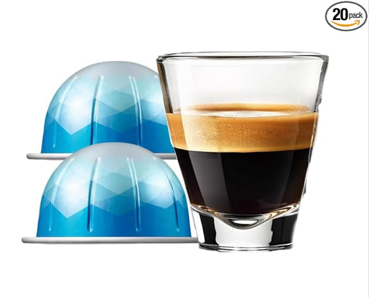 NEE JOO [2 Pack]Ice Forte, European Version Pack of 2 sleeves, 20 Count Coffee Pods, Brews 7.8 oz.