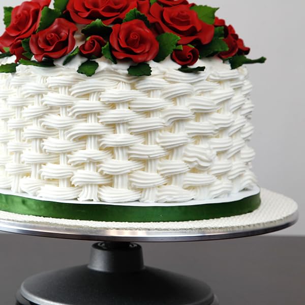 Global Sugar Art Exquisite Rose & Leaf Sugar Cake Flowers Tray Deep Red, Unwired by Chef Alan Tetreault