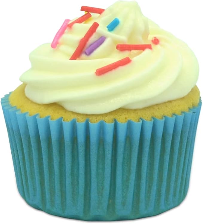 Standard Baking Cups, Classic Blue Greaseproof Festive Cupcake Liners, 150-Count