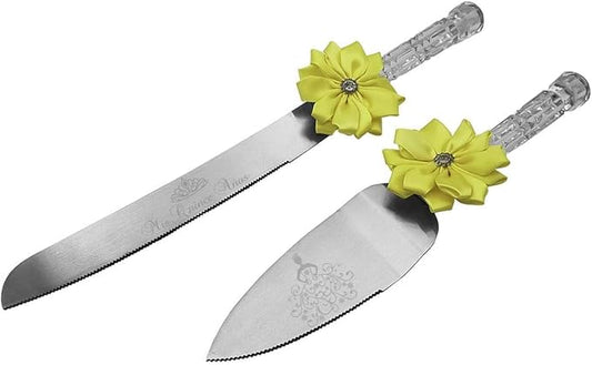 GIFTS INFINITY Personalized Mis Quince Anos Cake Knife and Server Set Valentine's Day Gift (CK-2YL)