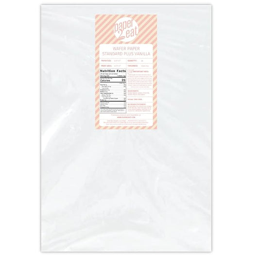 Printable Edible Wafer Paper Sheets from paper2eat (0.40 mm - 25 sheets/Vanilla)