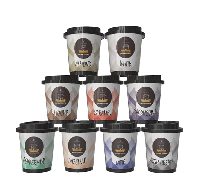 Coffee Gifts - Instant Coffee Gift Set For Men, 9 Flavoured, Coffee Lover Gifts |Coffee Gifts For Women, Men |Coffee Sampler Gift Set |Coffee Hamper Gifts |Gifts For Men & Women