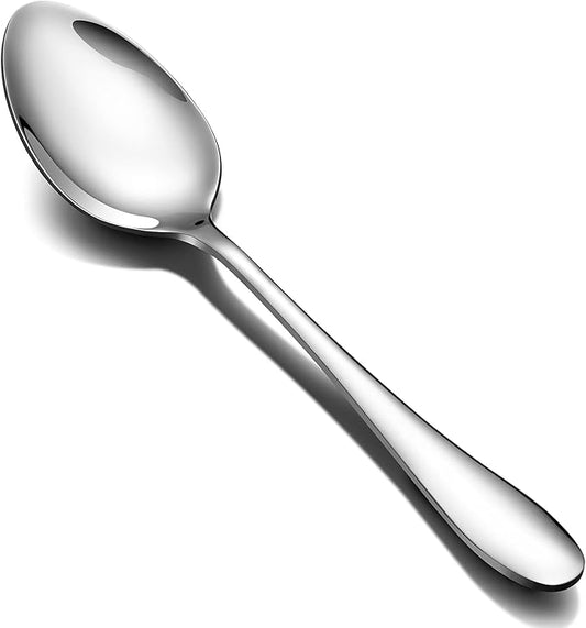 24-Piece Stainless Steel Dinner Spoon,Large Tablespoons,8-Inches (24-Piece)
