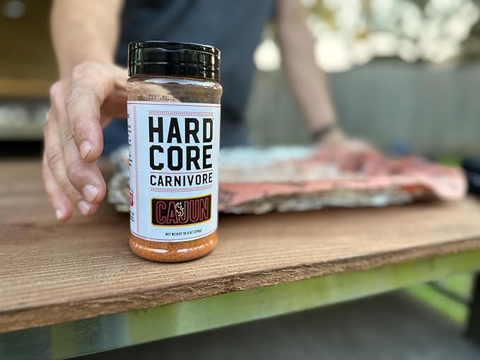 Hardcore Carnivore Cajun Seasoning (10.5 oz Shaker) Texas-Made, Authentic Blend for Gumbo, Red Beans and Rice, Jambalaya and More
