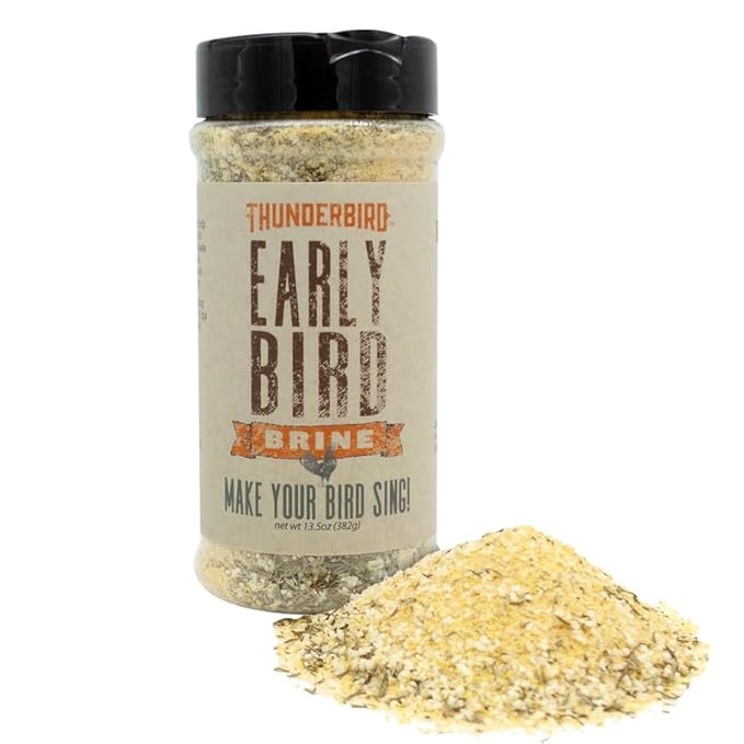Lane's Thunderbird Early Bird Turkey Brine Mix, All-Natural Chicken Brine Seasoning for Marinating Meat & Chicken Brine Mix & Turkey, 13.5 Oz
