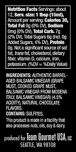 OMG! Oils: Gourmet Dark Chocolate Balsamic Vinegar (Perfect for Dipping, Marinades, Glazing and Topping!), 177ml/6oz??,<div>