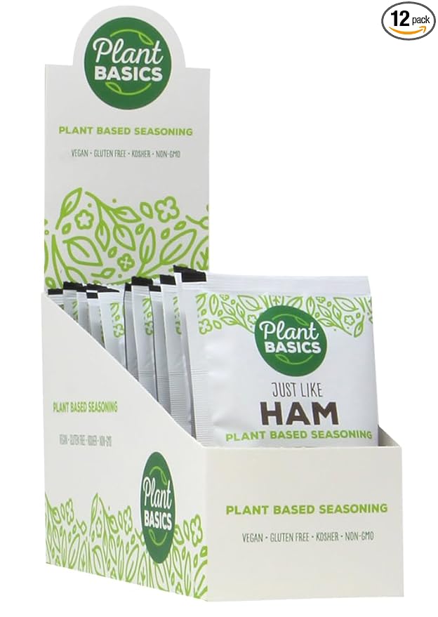 Plant Basics - Plant Based Seasoning, Just Like Ham, 2 ounce (Pack of 12), Vegan, Gluten Free, Kosher, Non-GMO