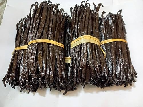 50 Vanilla Beans Grade A+, | Gourmet Whole Vanilla Bean Pods For Making Extract & Baking, Cooking, Homemade Extract| ~6-8 inches, Non-GMO. By NYVanilla