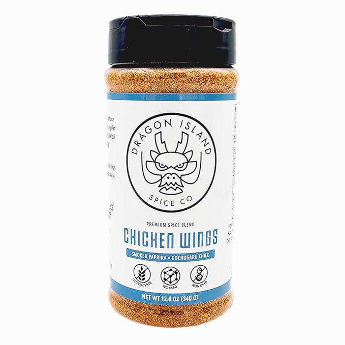 Dragon Island Spice - Chicken Wings Seasoning | Smoking & Grilling Spice Blend - Poultry Rub, Gochugaru Chile