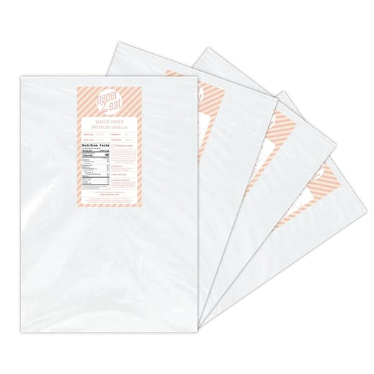 Printable Edible Wafer Paper Sheets from paper2eat (0.60 mm - 200 sheets/Vanilla)