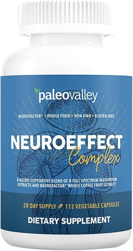 Paleovalley NeuroEffect - Neuro Mushroom Coffee Nutritional Supplement for Focus, Memory, and