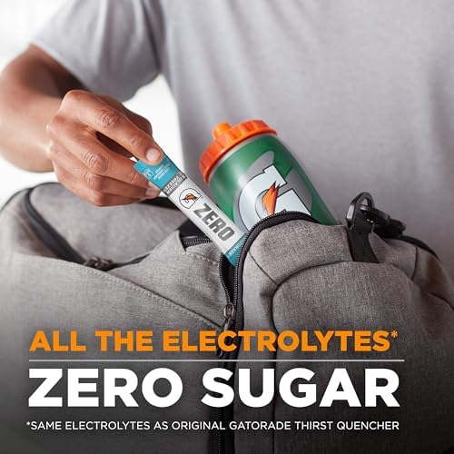 Gatorade G Zero Sports Drink Mix Powder Packets, Fruit Punch, Electrolyte Powder Drink Mix for Hydration, Zero Sugar, Total 120 Packets