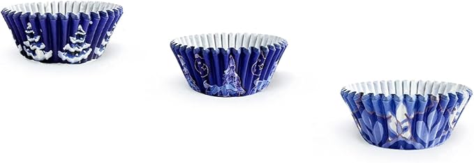 QiQee Christmas Mini 300PCS Gradient Cupcake Liners - 6 Designs, Small Size