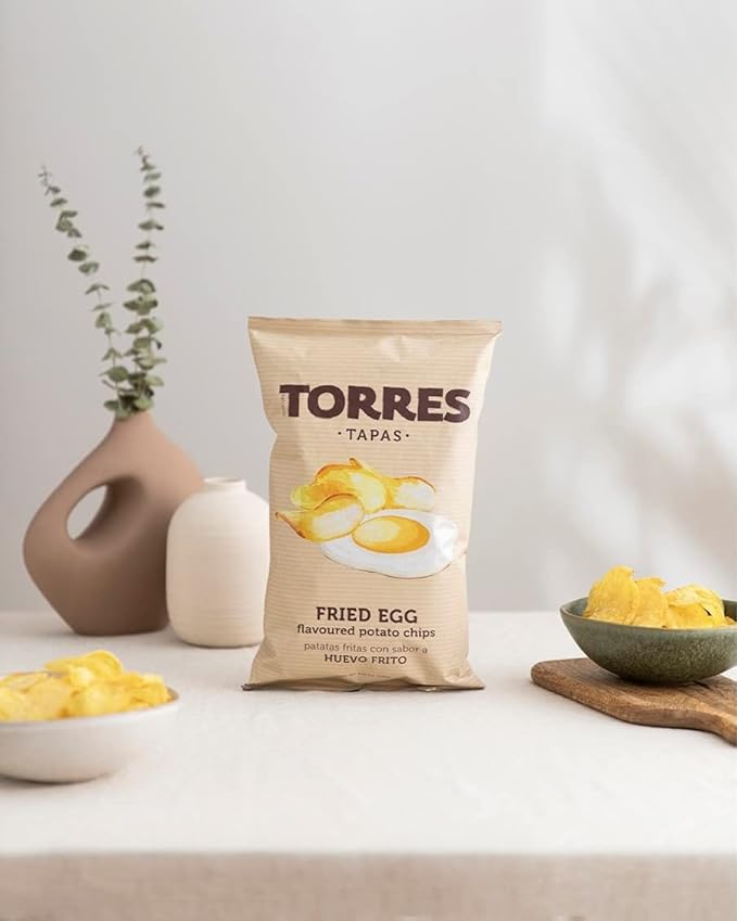 Torres Tapas Fried Egg Potato Chips 125g (4.41 Oz)