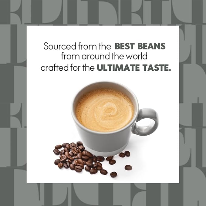 ELLE Café© Italian Blend K-Cup Pods - 72 Count - 100% Arabica Coffee, Flavor Notes of Dried Fruit & Dark Chocolate - Single-Serve Coffee Pods