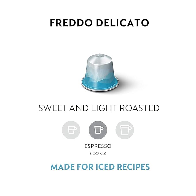 Nespresso Capsules Original Line, Freddo Delicato, 50-Count Espresso Coffee Pods
