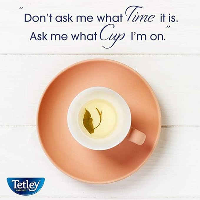 Tetley Natural Green Tea, Lemon Green Tea, 72 Teabags (Pack of 6) Rainforest Alliance Certified