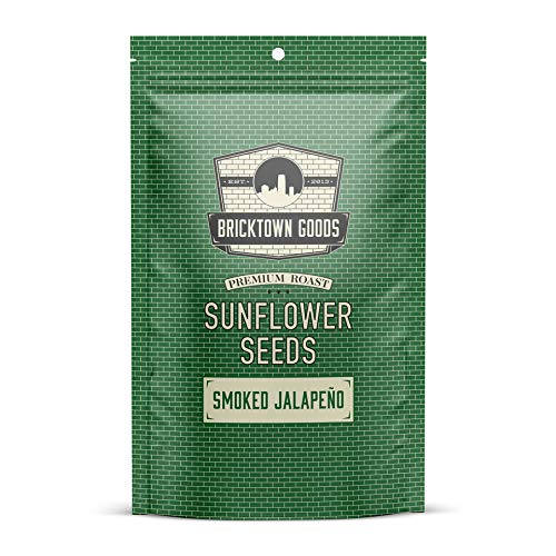 Bricktown Goods Smoked Jalapeno Flavored Sunflower Seeds - Boldly Seasoned and Roasted In-Shell Sunflower Seeds - 8 oz Total
