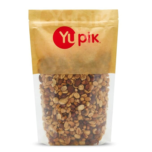 Yupik Salted Mix Nuts, 2.2 lb (35.2 oz), A Blend of Peanuts, Almonds, Hazelnuts, Brazil Nuts & Cashews, Kosher, Vegan, Cholesterol Free, Excellent Source of Vitamin E, Protein, Iron & Fiber