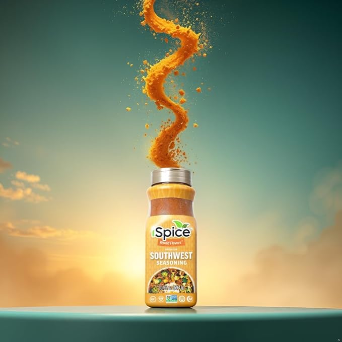 iSpice Blend | Southwest Seasoning | 20.95 oz | Mixed Spice & Seasoning | Bulk Size | Halal | Kosher (Southwest)