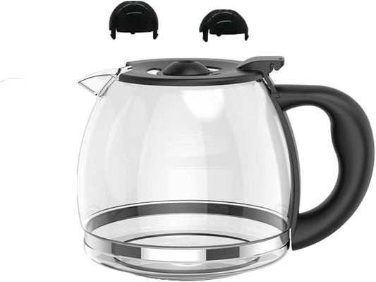 Coffee Machine Replacement 12-CUP Glass Pot, Compatible With Kitchenaid KCM1209 KCM1208 Cuisinart DCC 1220BKS, Capresso SG300, Gourmia GCM3260, Krups Essential Wamife Mueller 12 cups coffee machine