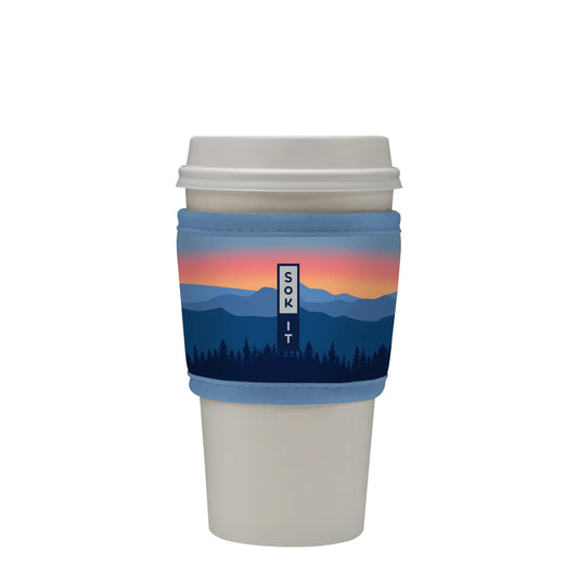 Sok It HotSok Coffee & Tea Reusable Insulated Neoprene Cup Sleeve (Blue Ridge, One Size Coffee
