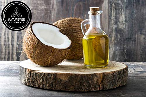 Naturevibe Botanicals Fractionated Coconut Oil 32oz and Castor Rosemary Oil 32oz | Oil Combo