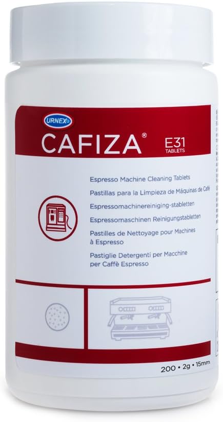 Urnex Cafiza Professional Espresso Machine Cleaning Tablets, 200 Count